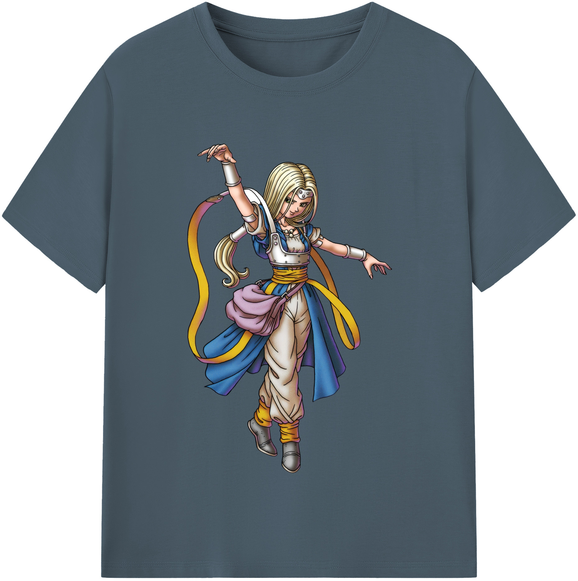 （画像用） ドラゴンクエスト Doragon Kuesuto Dragon Quest 綿100％半袖Tシャツ（フロントプリント）